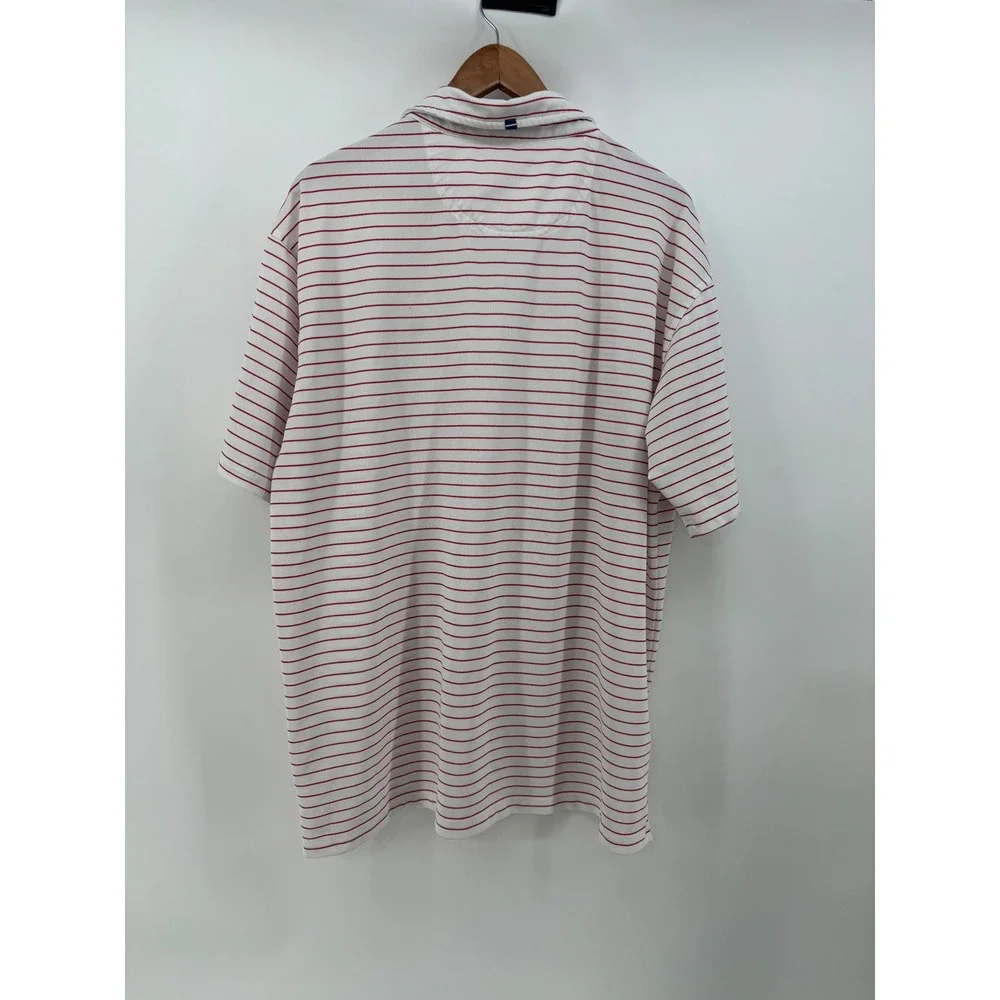 Onward Reserve Performance Polo Shirt Men XXL Red White Striped Fly Fishing Logo - Picture 4 of 7